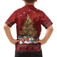 Funny Kiwi Bird Xmas Tree Hawaiian Shirt New Zealand Tribal Christmas Spirit - Polynesian Pride