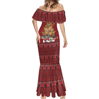 Funny Kiwi Bird Xmas Tree Mermaid Dress New Zealand Tribal Christmas Spirit - Polynesian Pride