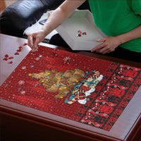 Funny Kiwi Bird Xmas Tree Puzzle New Zealand Tribal Christmas Spirit - Polynesian Pride