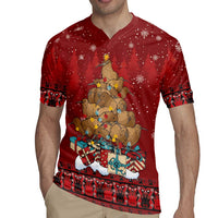 Funny Kiwi Bird Xmas Tree Rugby Jersey New Zealand Tribal Christmas Spirit - Polynesian Pride