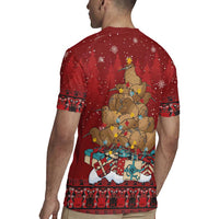 Funny Kiwi Bird Xmas Tree Rugby Jersey New Zealand Tribal Christmas Spirit LT9 - Polynesian Pride