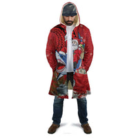 Funny Santa Riding Shark Cloak Polynesian Tribal Christmas Spirit - Polynesian Pride
