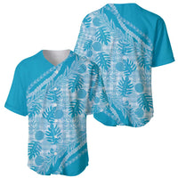 Hawaii Breadfruit Palaka Baseball Jersey Polu Maile Lei - Polynesian Pride