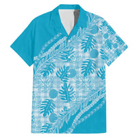 Hawaii Breadfruit Palaka Family Matching Mermaid Dress and Hawaiian Shirt Polu Maile Lei - Polynesian Pride