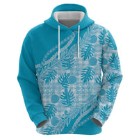 Hawaii Breadfruit Palaka Hoodie Polu Maile Lei - Polynesian Pride