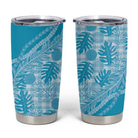 Hawaii Breadfruit Palaka Tumbler Cup Polu Maile Lei - Polynesian Pride