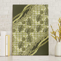 Hawaii Breadfruit Palaka Canvas Wall Art Omaomao Maile Lei - Polynesian Pride