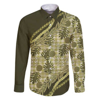 Hawaii Breadfruit Palaka Family Matching Puletasi and Hawaiian Shirt Omaomao Maile Lei - Polynesian Pride