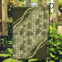 Hawaii Breadfruit Palaka Garden Flag Omaomao Maile Lei - Polynesian Pride
