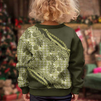 Hawaii Breadfruit Palaka Kid Ugly Christmas Sweater Omaomao Maile Lei - Polynesian Pride