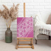 Hawaii Breadfruit Palaka Canvas Wall Art Omaomao Ulaula Maile Lei - Polynesian Pride