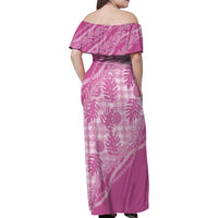 Hawaii Breadfruit Palaka Family Matching Off Shoulder Maxi Dress and Hawaiian Shirt Omaomao Ulaula Maile Lei LT9 - Polynesian Pride