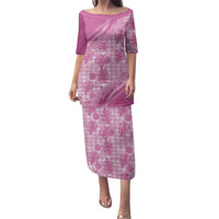 Hawaii Breadfruit Palaka Family Matching Puletasi and Hawaiian Shirt Omaomao Ulaula Maile Lei - Polynesian Pride