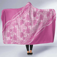 Hawaii Breadfruit Palaka Hooded Blanket Omaomao Ulaula Maile Lei - Polynesian Pride