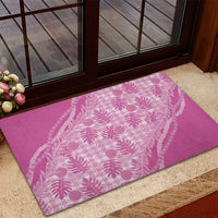 Hawaii Breadfruit Palaka Rubber Doormat Omaomao Ulaula Maile Lei - Polynesian Pride