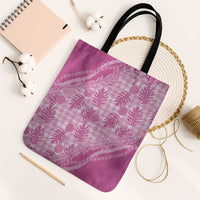 Hawaii Breadfruit Palaka Tote Bag Omaomao Ulaula Maile Lei - Polynesian Pride