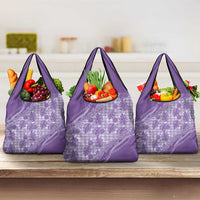 Hawaii Breadfruit Palaka Grocery Bag Poni Maile Lei - Polynesian Pride