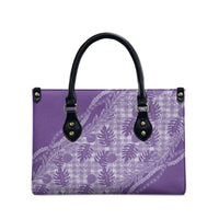 Hawaii Breadfruit Palaka Leather Bag Poni Maile Lei - Polynesian Pride
