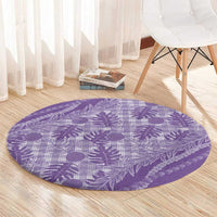Hawaii Breadfruit Palaka Round Carpet Poni Maile Lei - Polynesian Pride