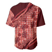 Hawaii Breadfruit Palaka Baseball Jersey Ulaula Maile Lei - Polynesian Pride