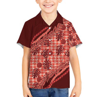 Hawaii Breadfruit Palaka Hawaiian Shirt Ulaula Maile Lei - Polynesian Pride