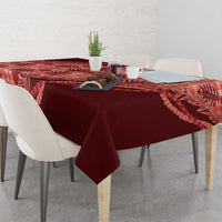 Hawaii Breadfruit Palaka Tablecloth Ulaula Maile Lei - Polynesian Pride
