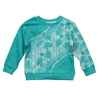 Hawaii Breadfruit Palaka Kid Ugly Christmas Sweater Polu Opal Maile Lei - Polynesian Pride