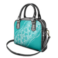 Hawaii Breadfruit Palaka Shoulder Handbag Polu Opal Maile Lei - Polynesian Pride
