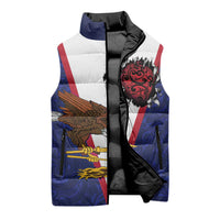 American Samoa Heart Tribal Personalized Sleeveless Puffer Jacket Polynesian Patterns LT9 - Polynesian Pride