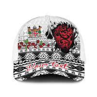 Fiji Heart Tribal Personalised Baseball Net Cap Polynesian Patterns