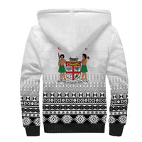 Fiji Heart Tribal Personalised Sherpa Hoodie Polynesian Patterns LT9 - Polynesian Pride