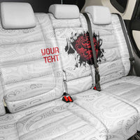New Zealand Maori Heart Tribal Personalised Back Car Seat Cover Polynesian Patterns