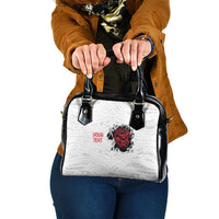 New Zealand Maori Heart Tribal Personalised Shoulder Handbag Polynesian Patterns