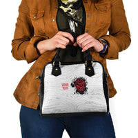 New Zealand Maori Heart Tribal Personalised Shoulder Handbag Polynesian Patterns