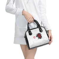 New Zealand Maori Heart Tribal Personalised Shoulder Handbag Polynesian Patterns