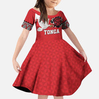 Tonga Heart Tribal Personalised Family Matching Summer Maxi Dress and Hawaiian Shirt Polynesian Patterns