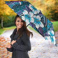 Personalised Hawaii Tribal Humpback Whale Umbrella Polu Hibiscus Seamless Pattern