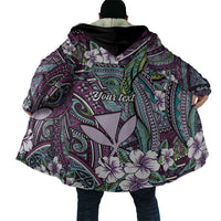 Personalised Hawaii Tribal Humpback Whale Cloak Poni Hibiscus Seamless Pattern