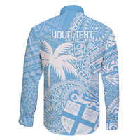 Custom Indo Fijians Family Matching Puletasi and Hawaiian Shirt Fiji ke Hindustani Polyneisan Paisley Blue Style LT9 - Polynesian Pride