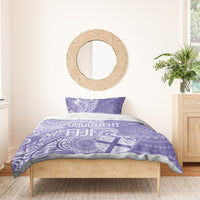 Custom Indo Fijians Bedding Set Fiji ke Hindustani Polyneisan Paisley Purple Style