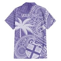 Custom Indo Fijians Hawaiian Shirt Fiji ke Hindustani Polyneisan Paisley Purple Style LT9 - Polynesian Pride