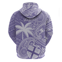 Custom Indo Fijians Hoodie Fiji ke Hindustani Polyneisan Paisley Purple Style LT9 - Polynesian Pride