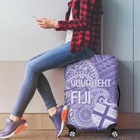 Custom Indo Fijians Luggage Cover Fiji ke Hindustani Polyneisan Paisley Purple Style LT9 - Polynesian Pride