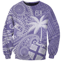 Custom Indo Fijians Sweatshirt Fiji ke Hindustani Polyneisan Paisley Purple Style LT9 Unisex Purple - Polynesian Pride