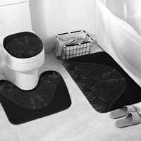 Queensland Maori Rugby Nga Hau e Wha Bathroom Set Black Motif - Polynesian Pride