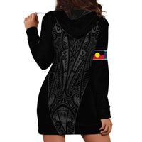 Queensland Maori Rugby Nga Hau e Wha Hoodie Dress Black Motif