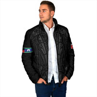 Queensland Maori Rugby Nga Hau e Wha Padded Jacket Black Motif - Polynesian Pride