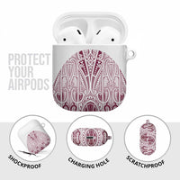 Queensland Maori Rugby Nga Hau e Wha AirPods Case White Motif - Polynesian Pride