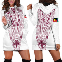 Queensland Maori Rugby Nga Hau e Wha Hoodie Dress White Motif