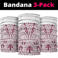 Queensland Maori Rugby Nga Hau e Wha Neck Gaiter White Motif - Polynesian Pride